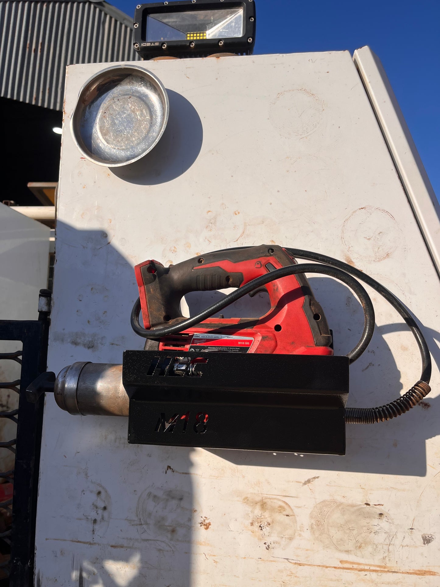 Milwaukee Electric Grease Gun  Holder